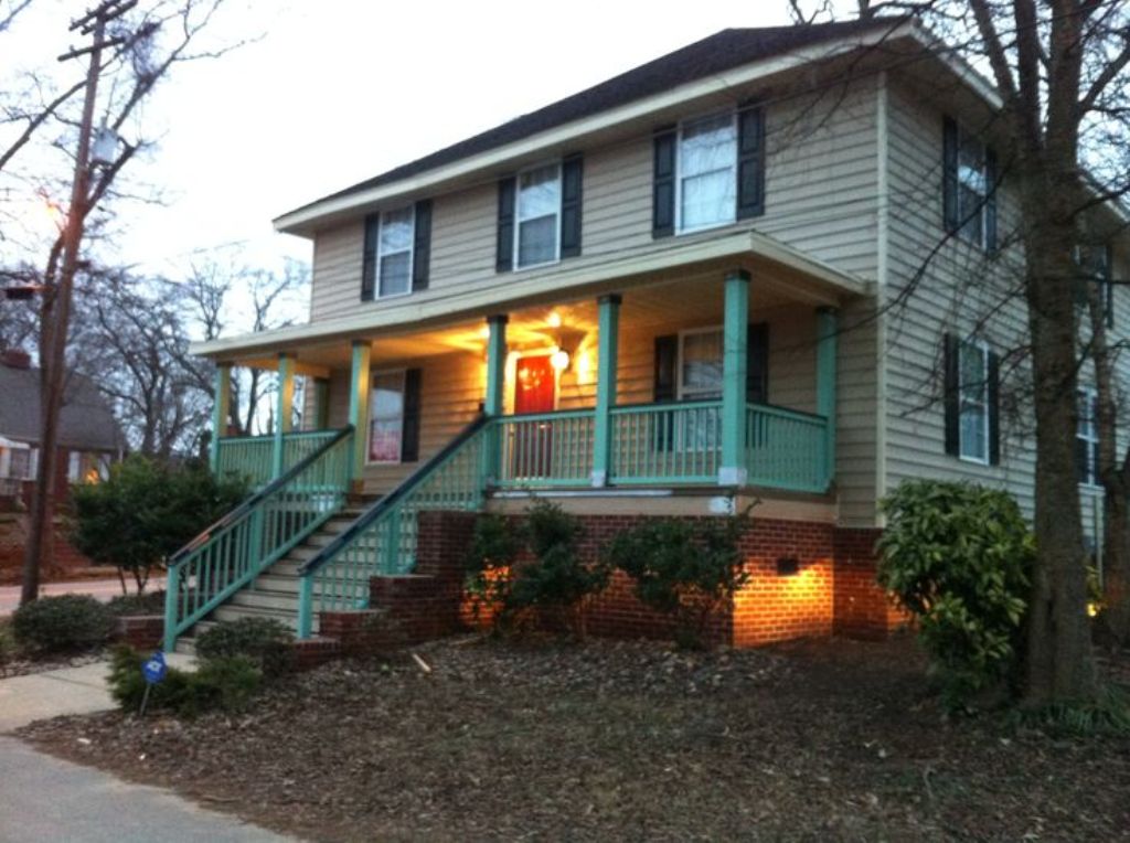 House with Green Stair rails