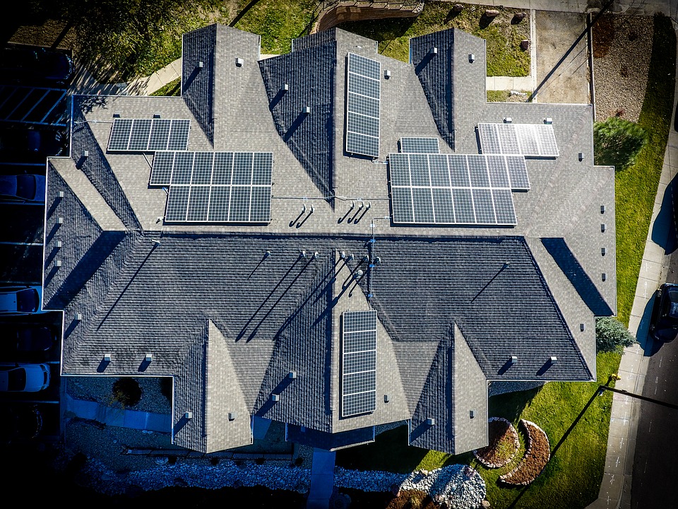 Roof Cleaning Aerial View